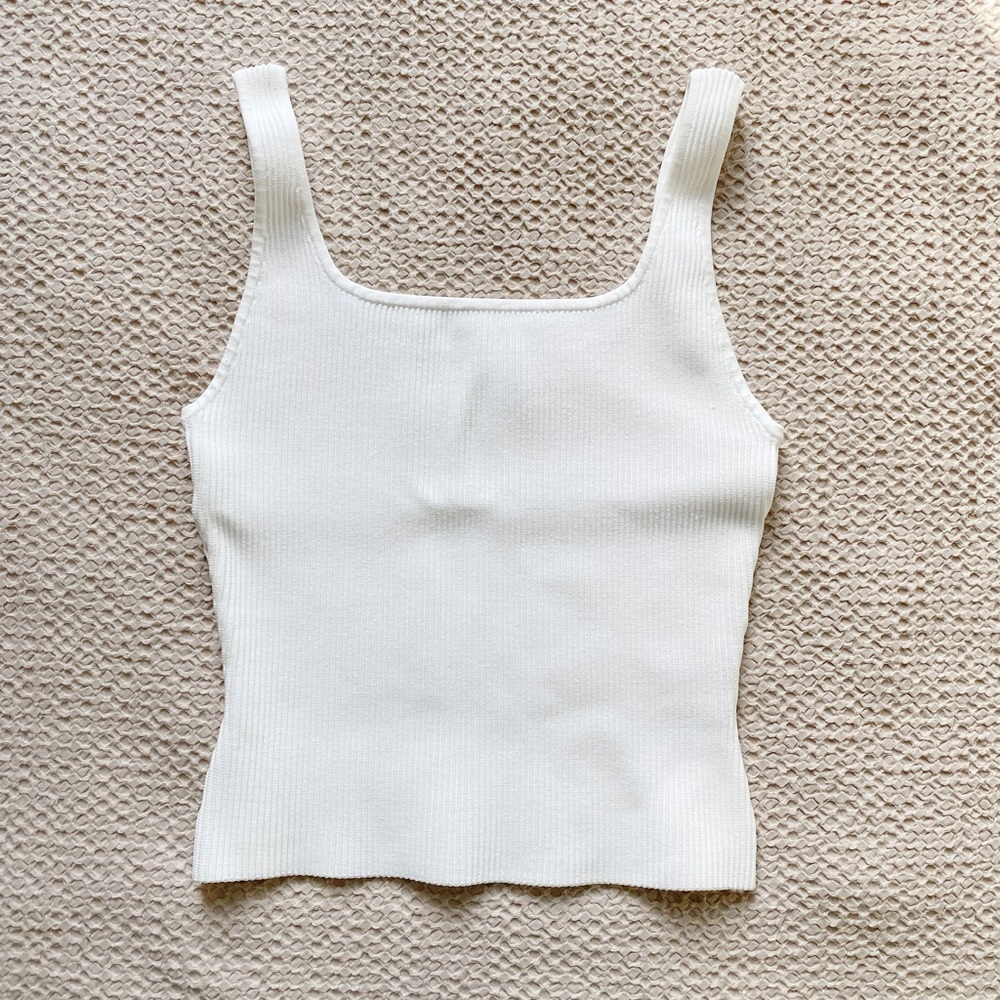 Aritzia Babaton Sculpt Knit Long Tank (Arjun Long Knit Top)